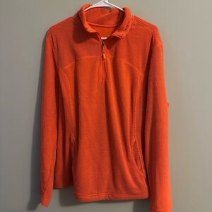 Orange half-zip